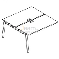 Мебель для персонала Секция стола рабочей станции на металлокаркасе TRE Б3 175-1 БП