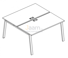 Мебель для персонала Рабочая станция на металлокаркасе TRE Б3 170 БП