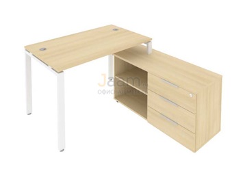 Кабинет руководителя Рабочая станция с опорной тумбой правая Б.РС-СТС-2.2 Пр