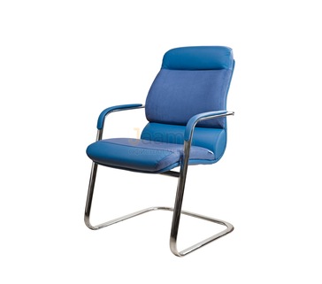 Офисный стул Комфорт/В комб. Кожа нестандартная/база хром