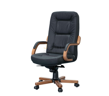 Кресло для руководителя Косма/П Кожа нестандартная/база дерево