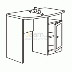 Мебель для гостиниц Стол с тумбой левой R6104