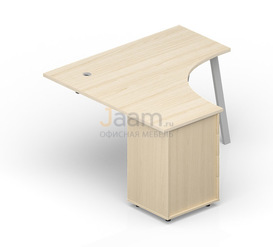 Мебель для персонала Приставной элемент на опорной тумбе ARPG1414
