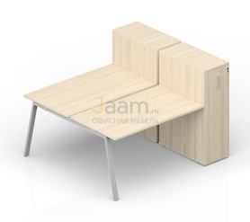 Мебель для персонала Составной стол с приставными шкафами Tower AR2TPS168T112