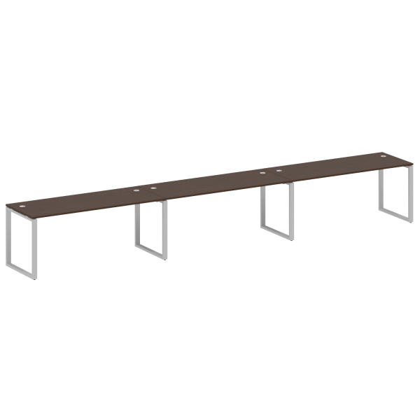 Рабочая станция Metal System Style БО.СМ-3.5 5400x720x750 (Венге Цаво/Серый металл)