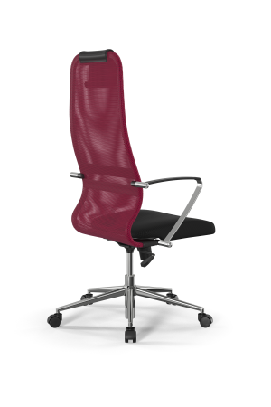 Кресло для руководителя Метта Sit 8 B1-8K - X1+UMF(X1) /Uh00/Wh00/K5cL(M09.B23.G18.W01) (Красный | Черный)