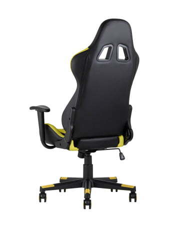 Кресло игровое TopChairs Gallardo желтое (Геймерское кресло Gallardo желтый)