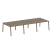 Рабочая станция на 6 рабочих места на А-образном м/к Metal System Style БА.СМ-6.2 3600x1475x750