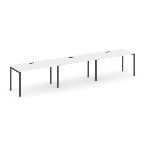 Рабочая станция 1 сторонняя SN-4P.ORS-051 (2940х800х750) (Белый/Металл Антрацит)