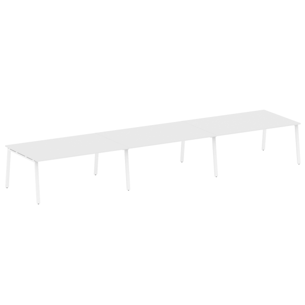 Стол для переговоров (3 столешницы) на А-образном м/к Metal System Style БА.ПРГ-3.5 5400x1235x750