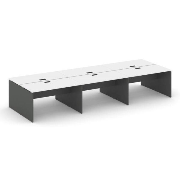 Рабочая станция 2-х сторонняя SN-D.DRS-081 (2940х1632х750) (Белый/Антрацит)