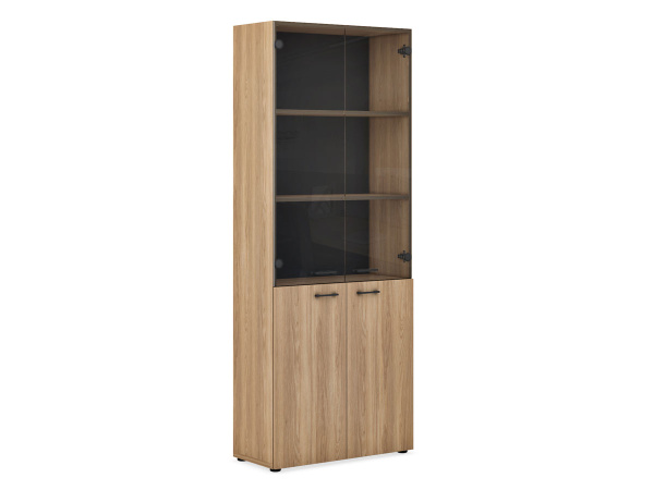 Шкаф для документов комбинированный EVOLUTION (800х364х2050) (Дуб Честерфилд)