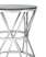 Журнальный стол 50*50 ВИВА серебро стекло черное (Журнальный стол Вива серебристый)