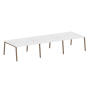Рабочая станция на 6 рабочих места на А-образном м/к Metal System Style БА.СМ-6.3 4200x1475x750