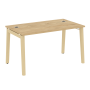 Стол руководителя на деревянных опорах Onix Wood Direct OW.SRR-3.8 1380x800x750