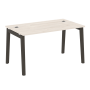 Стол руководителя на деревянных опорах Onix Wood Direct OW.SRR-3.8 1380x800x750