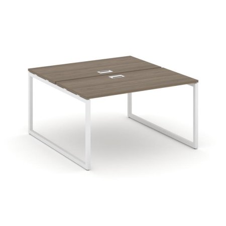 Рабочая станция 2-х сторонняя SN-4O.DRS-002 (1180х1232х750) (Вяз Благородный/Металл Белый)