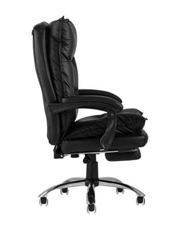 Кресло руководителя TopChairs Alpha черное (Компьютерное кресло Alpha черный)