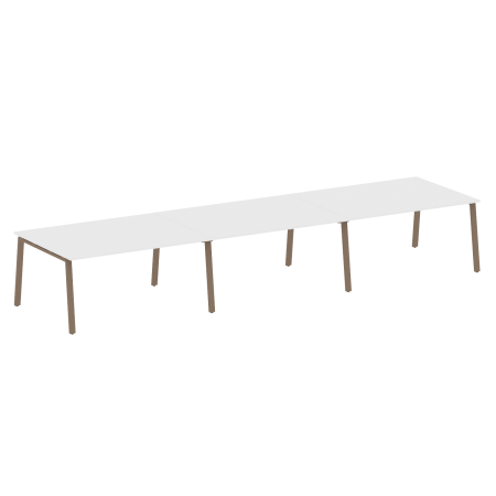 Стол для переговоров (3 столешницы) на А-образном м/к Metal System Style БА.ПРГ-3.4 4800x1235x750