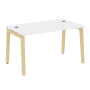 Стол руководителя на деревянных опорах Onix Wood Direct OW.SRR-3.8 1380x800x750