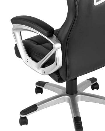 Кресло игровое TopChairs Continental черное (Геймерское кресло Continental черный)