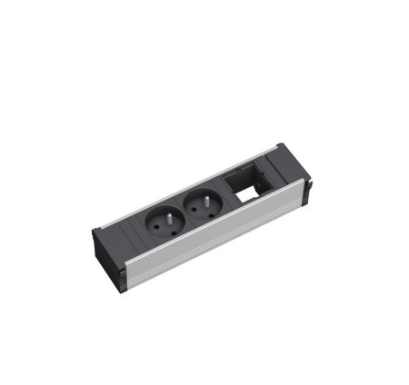 CONI small розетблок 2+1п (СЕРО-ЧЕРНЫЙ)