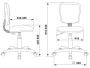 Кресло детское CH-204NX фиолетовый Sticks 08 крестов. пластик