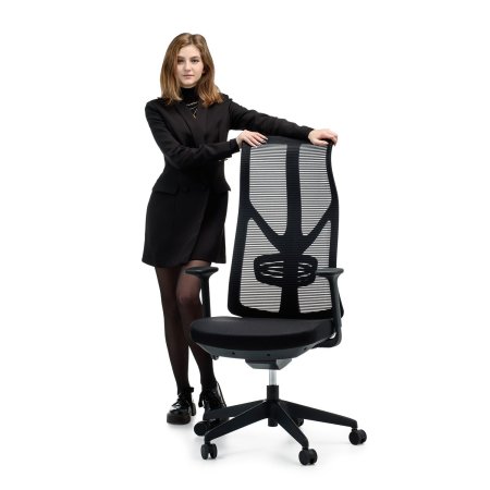 Офисное кресло King-11 Sinchrocomfort Black (Черный)