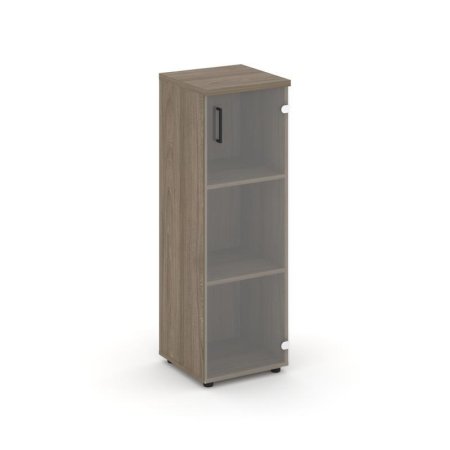 Шкаф средний узкий SN.STU-205(R) (400х400х1203) (Вяз Благородный/Прозрачный)