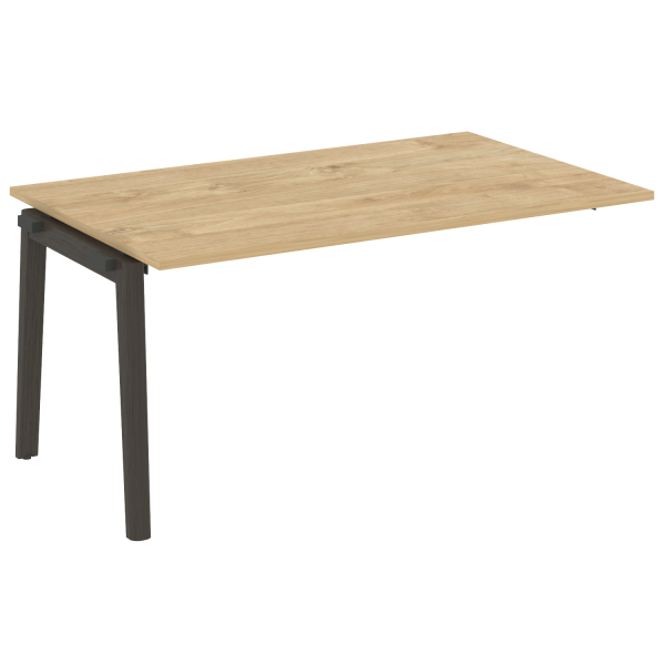 Проходной наборный элемент переговорного стола на деревянных опорах Onix Wood OW.NPRG-4 1580x980x750